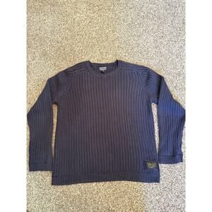 90s Polo Jeans Company Ralph Lauren Men’s L Navy Cotton Knit Sweater Crewneck